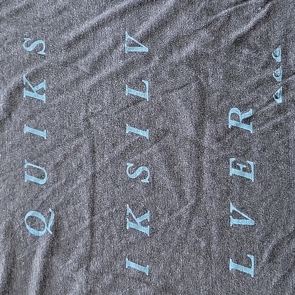 Quicksilver Graphic T-shirt Dark Gray Size Medium Vintage